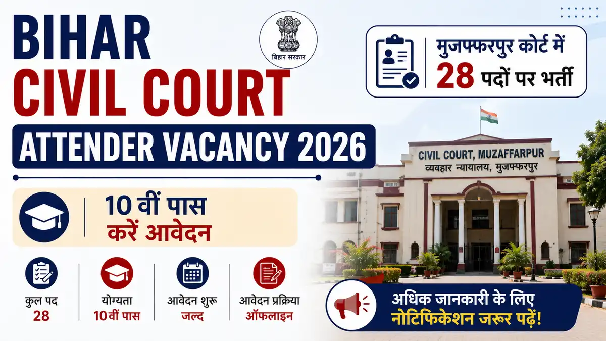 Bihar Civil Court Attender Vacancy 2026